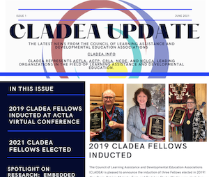 Image of part of the first page of the June 2021 CLADEA Newsletter
