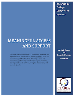 Image of the cover of the CLADEA White Paper on Meaningful Access and Support